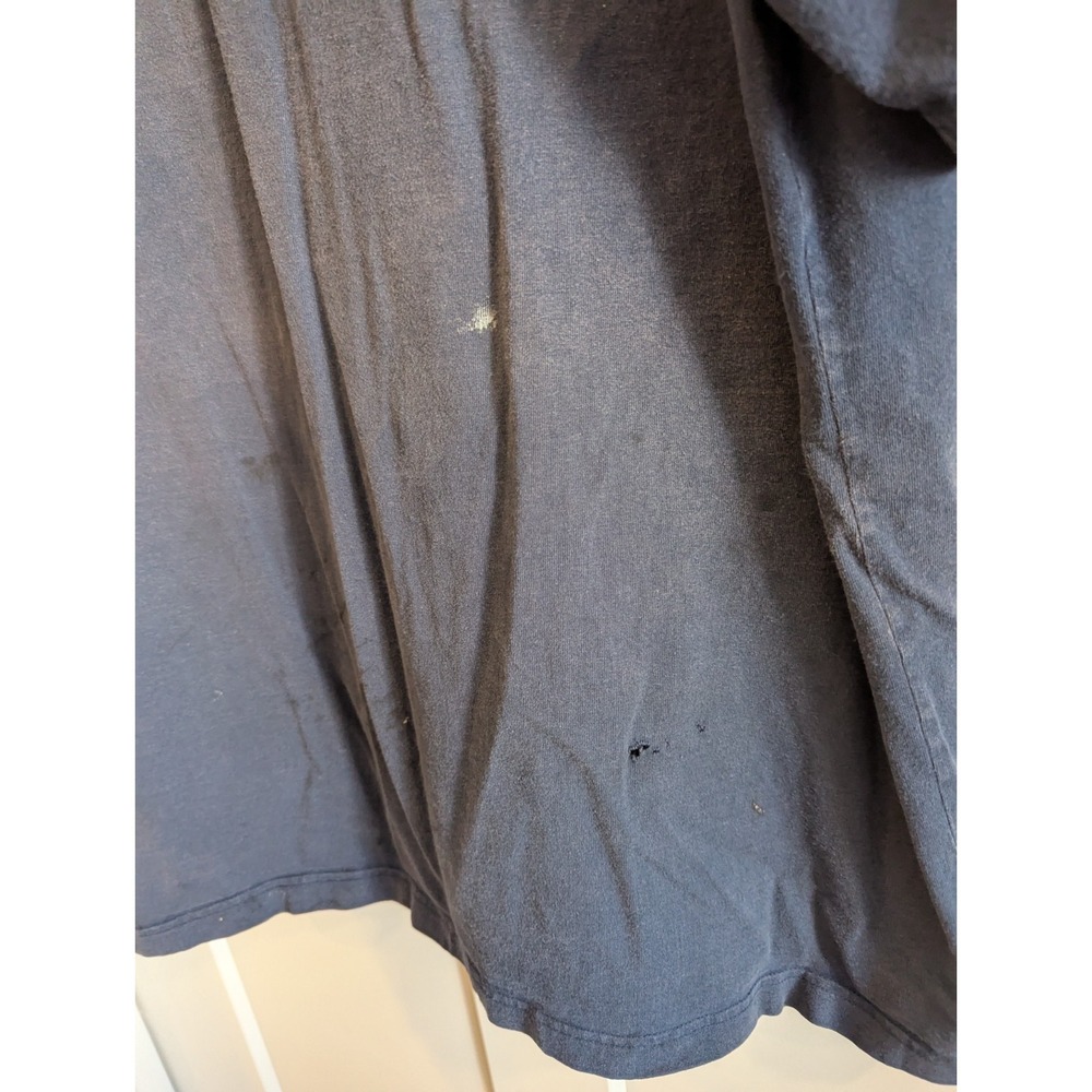 Carhartt Men's 2XL Blue T-Shirt Original Fit Short Sleeve Heavyweight Pocket K87 - Picture 3 of 6